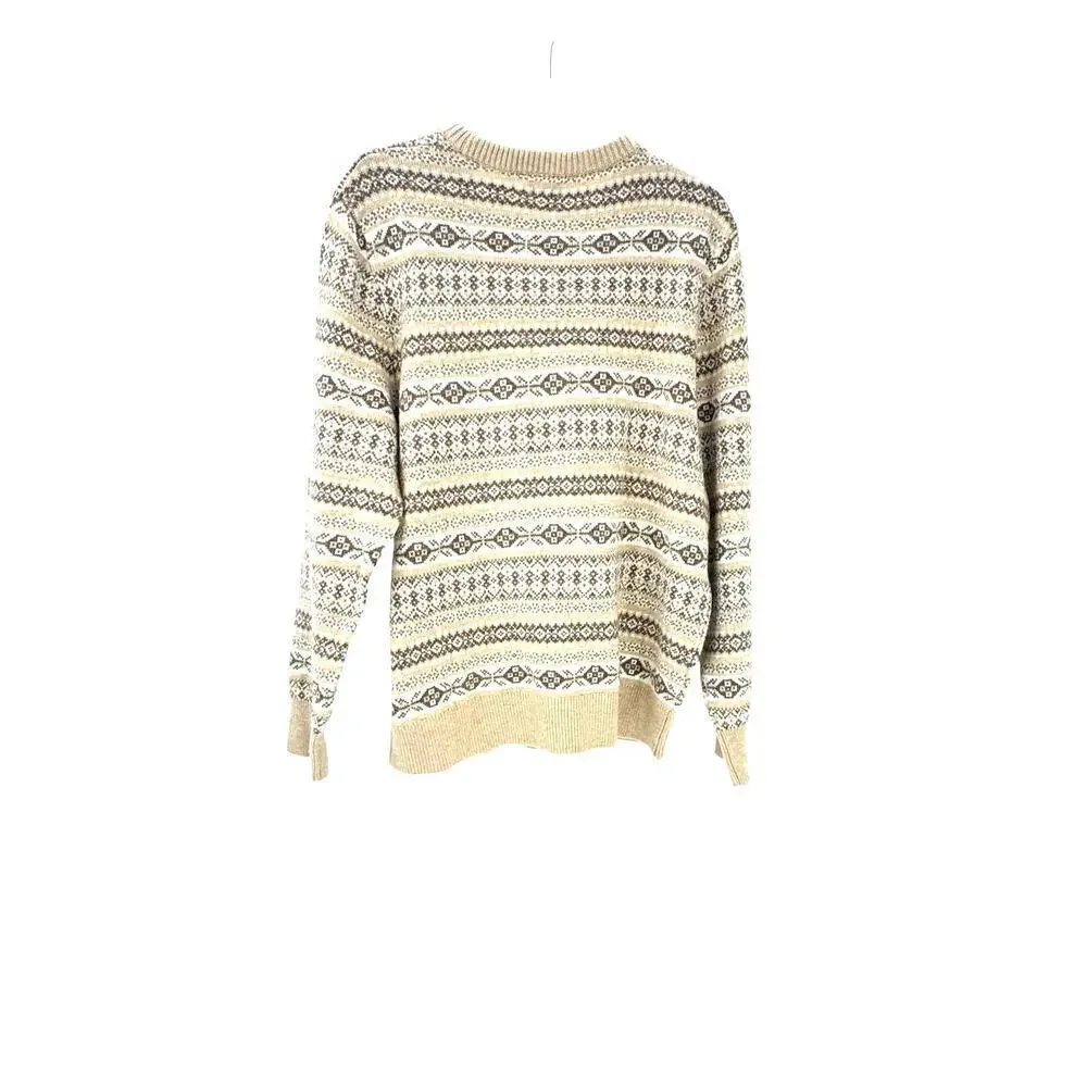 J. Crew Super Soft Lambswool-Blend Fair Isle Crewneck Sweater Size Medium NWT